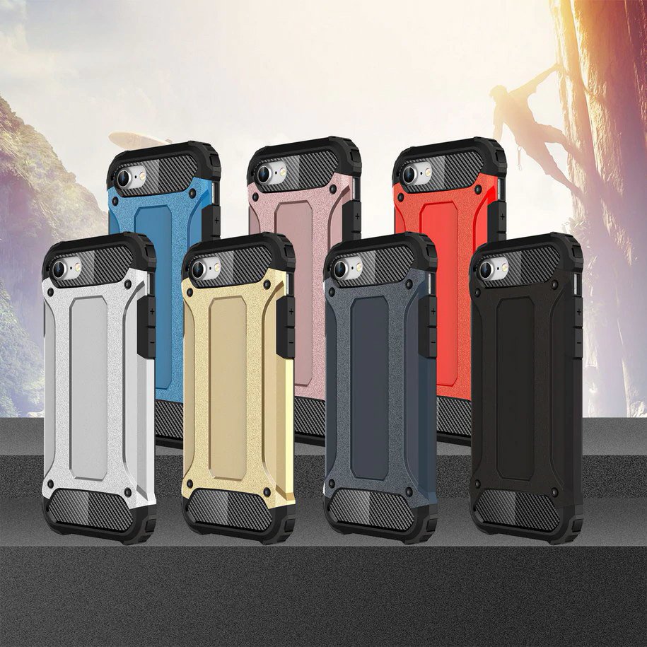 Pokrowiec Hybrid Armor pancerny z�oty Apple iPhone 8 / 5