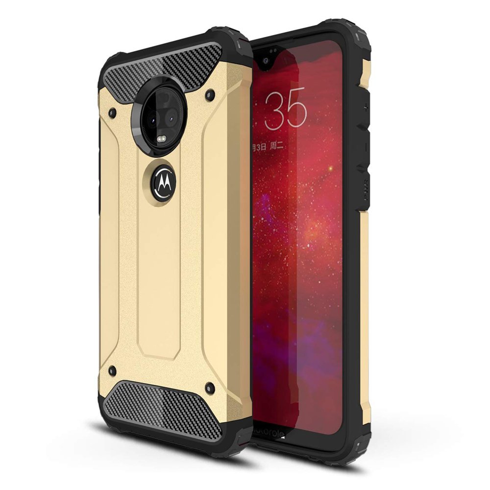 Pokrowiec Hybrid Armor pancerny z�oty Motorola Moto G7