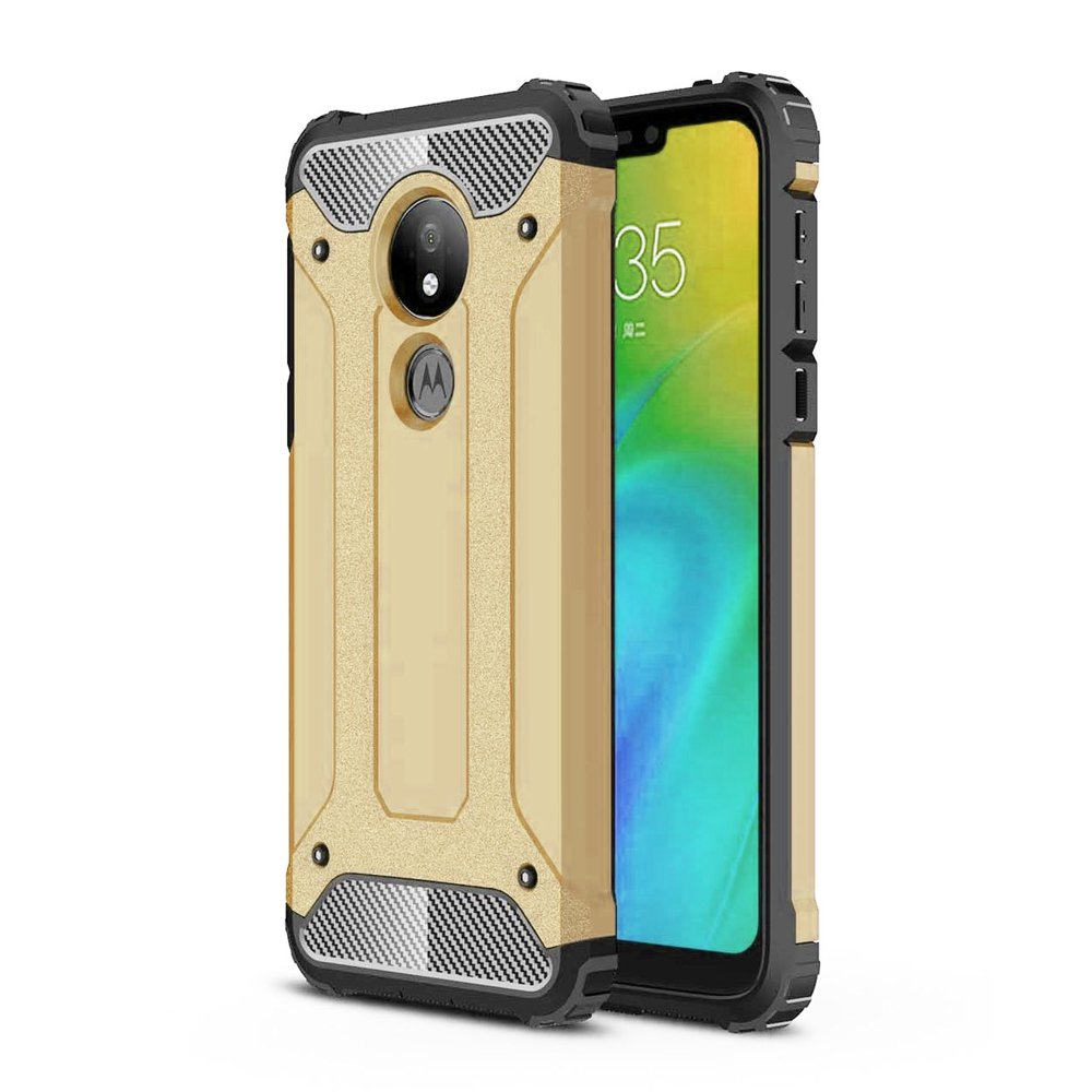 Pokrowiec Hybrid Armor pancerny z�oty Motorola Moto G7 Power