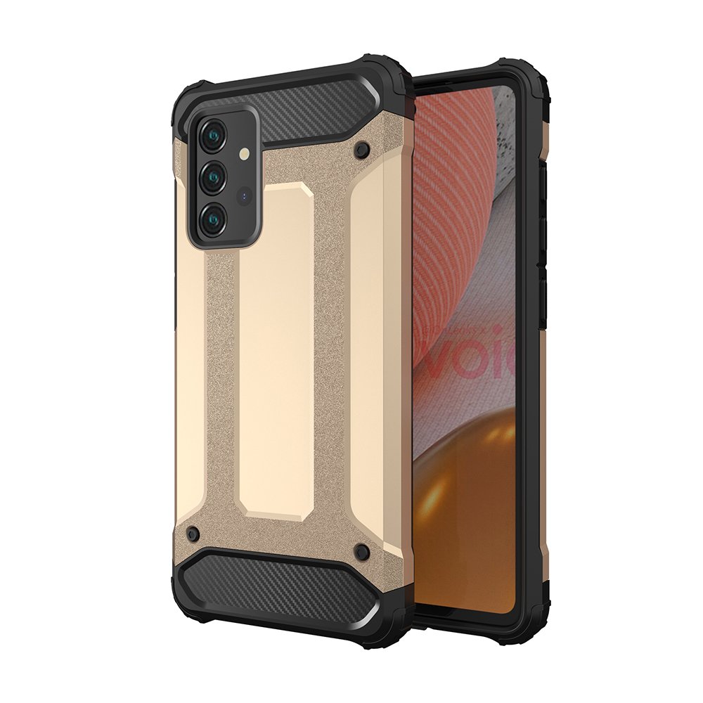 Pokrowiec Hybrid Armor pancerny z�oty Samsung A72 4G