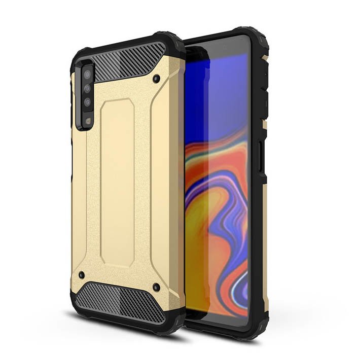 Pokrowiec Hybrid Armor pancerny z�oty Samsung Galaxy A7 (2018)