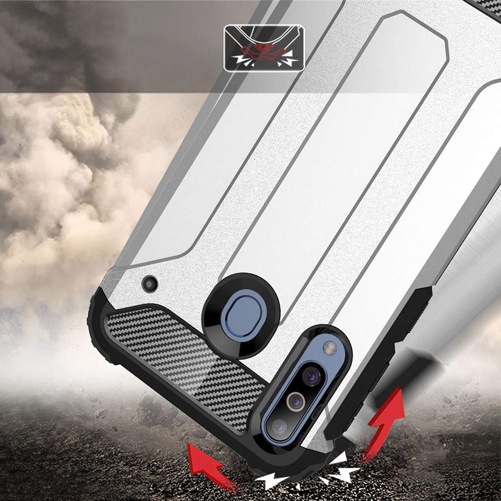 Pokrowiec Hybrid Armor pancerny z�oty Samsung Galaxy M30 / 5