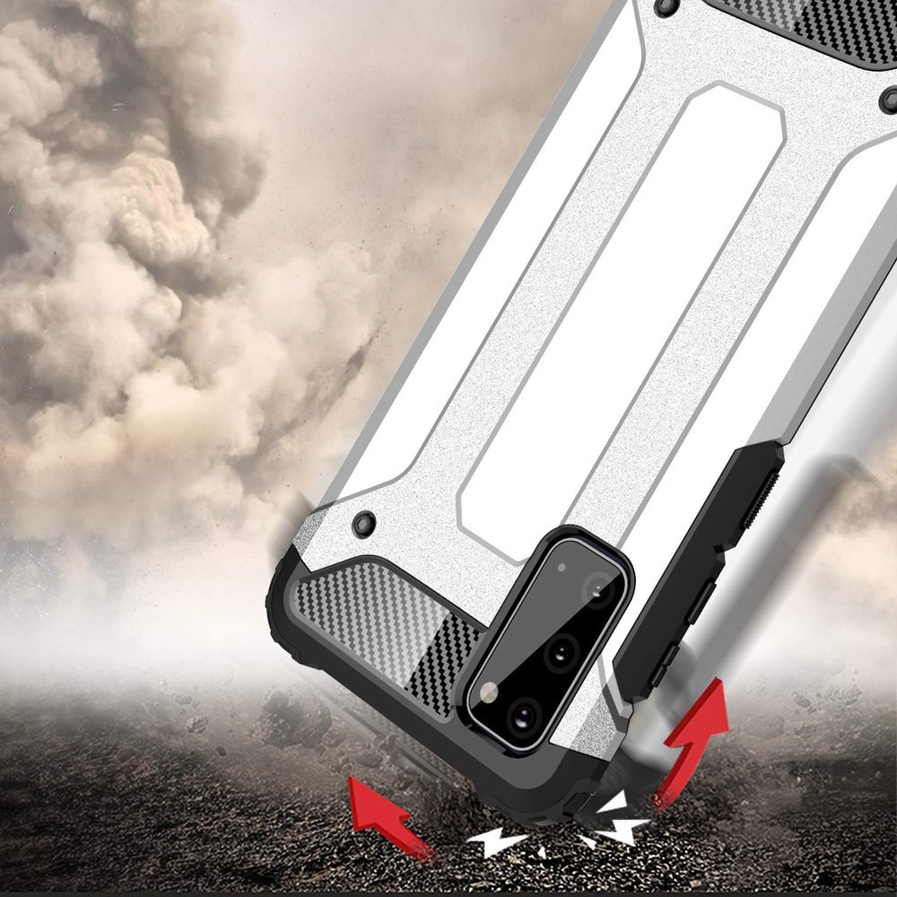 Pokrowiec Hybrid Armor pancerny z�oty Samsung Galaxy S20 / 3
