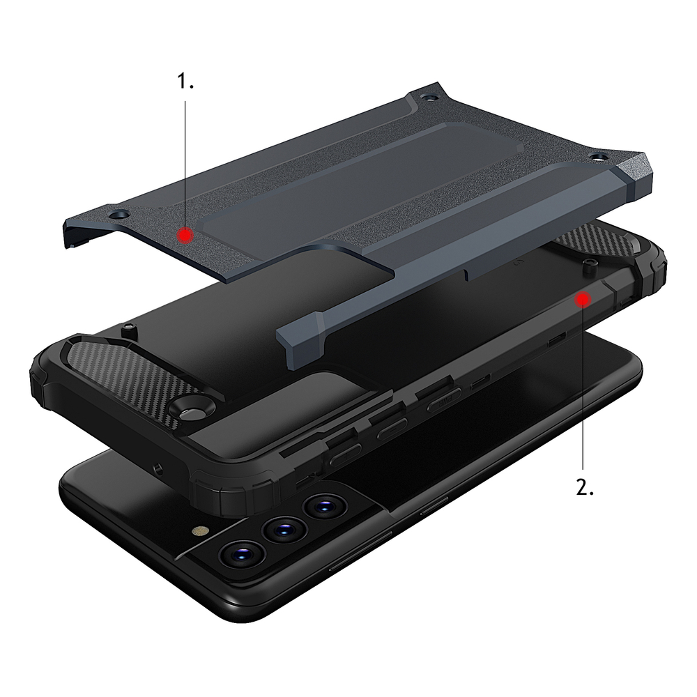 Pokrowiec Hybrid Armor pancerny z�oty Samsung Galaxy S21 FE 5G / 6