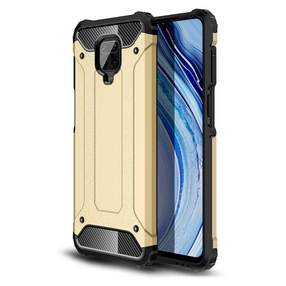 Pokrowiec Hybrid Armor pancerny z�oty Xiaomi Redmi 10X 4G