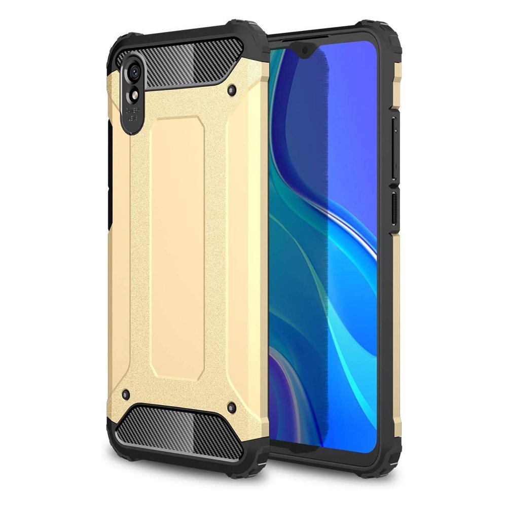 Pokrowiec Hybrid Armor pancerny z�oty Xiaomi Redmi 9A