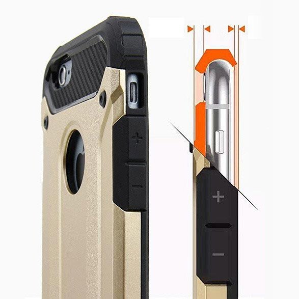 Pokrowiec Hybrid Armor pancerny z�oty Xiaomi Redmi Note 5 / 11