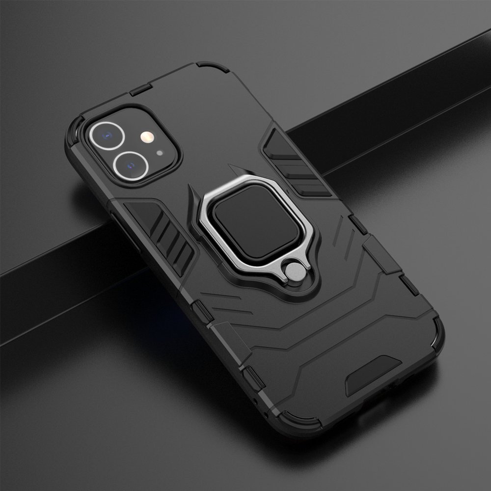 Pokrowiec hybrydowy Ring Armor pancerny czarny Apple iPhone 12 Mini / 4