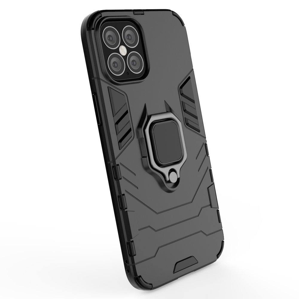 Pokrowiec hybrydowy Ring Armor pancerny czarny Apple iPhone 12 Pro Max / 4