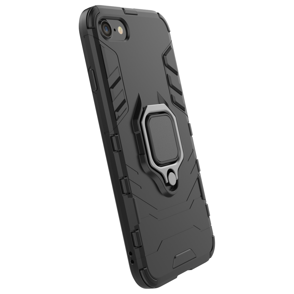 Pokrowiec hybrydowy Ring Armor pancerny czarny Apple iPhone SE 2022 / 5