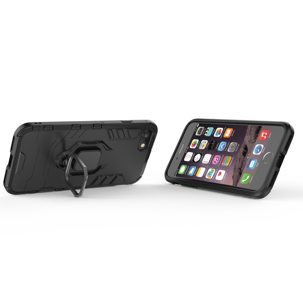 Pokrowiec hybrydowy Ring Armor pancerny czarny Apple iPhone SE 2022 / 7