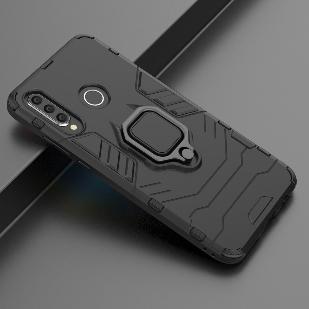 Pokrowiec hybrydowy Ring Armor pancerny czarny Huawei P30 Lite / 8