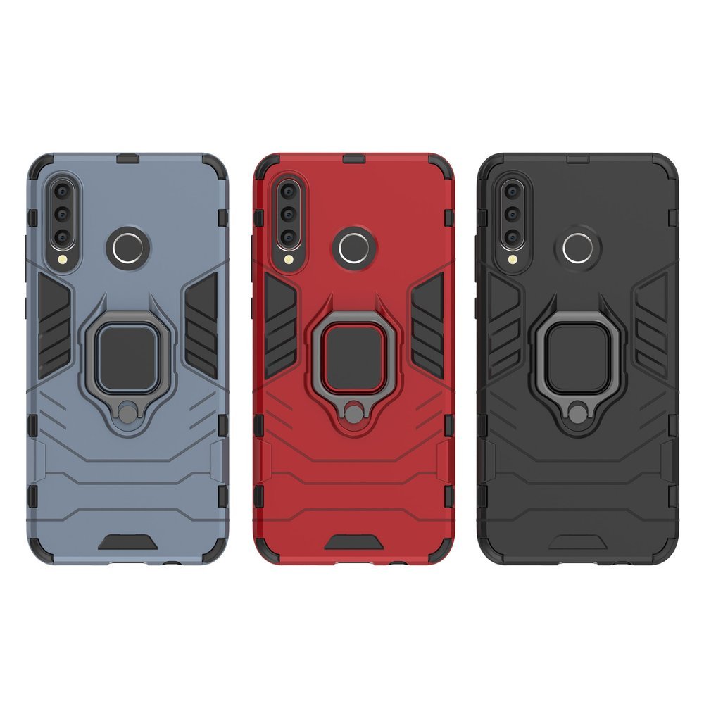 Pokrowiec hybrydowy Ring Armor pancerny czarny Huawei P30 Lite / 9