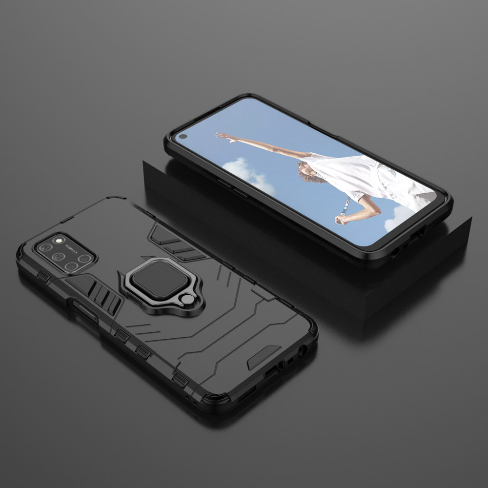 Pokrowiec hybrydowy Ring Armor pancerny czarny Oppo A72 / 8