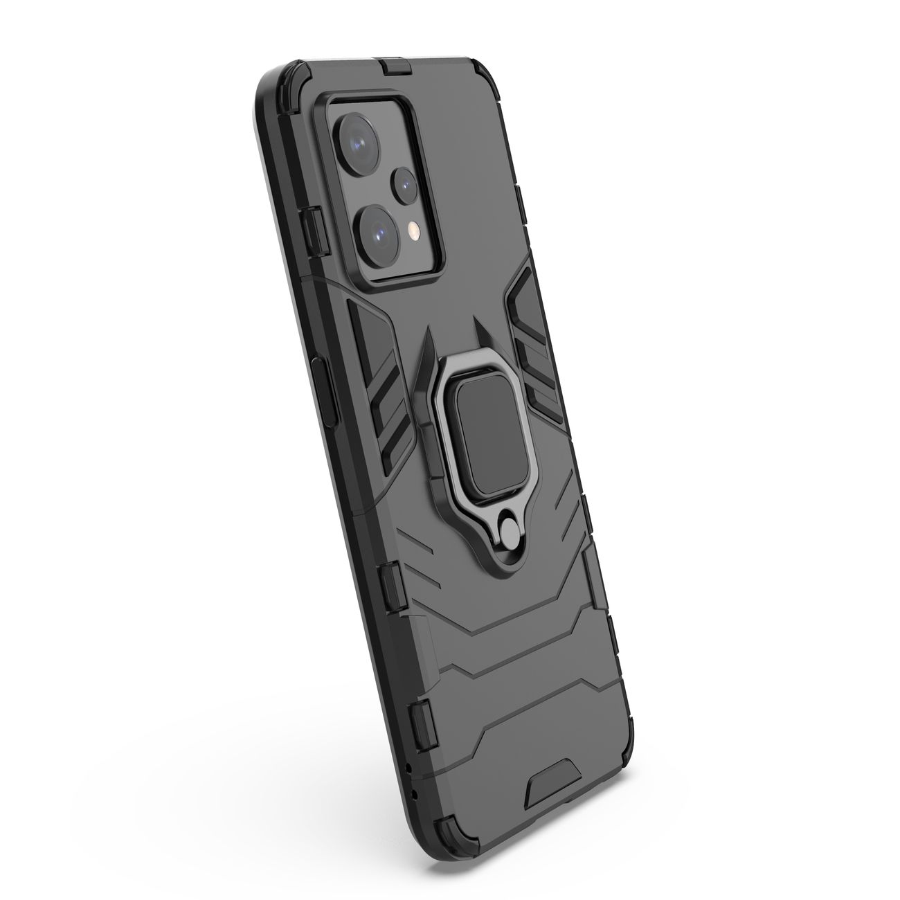 Pokrowiec hybrydowy Ring Armor pancerny czarny Realme 9 Pro + / 6 Pokrowiec hybrydowy Ring Armor pancerny czarny Realme 9 Pro + / 6