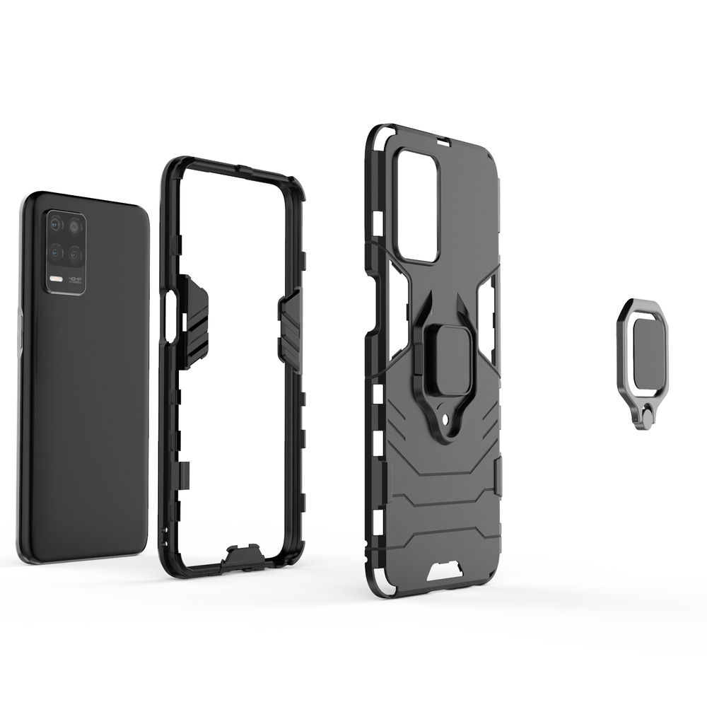 Pokrowiec hybrydowy Ring Armor pancerny czarny Realme V13 5G / 3