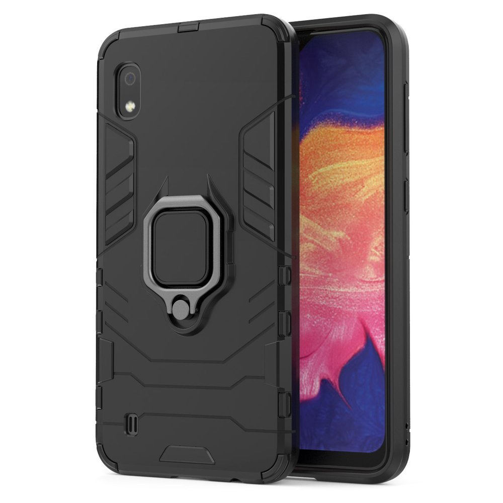 Pokrowiec hybrydowy Ring Armor pancerny czarny Samsung Galaxy A10 / 2