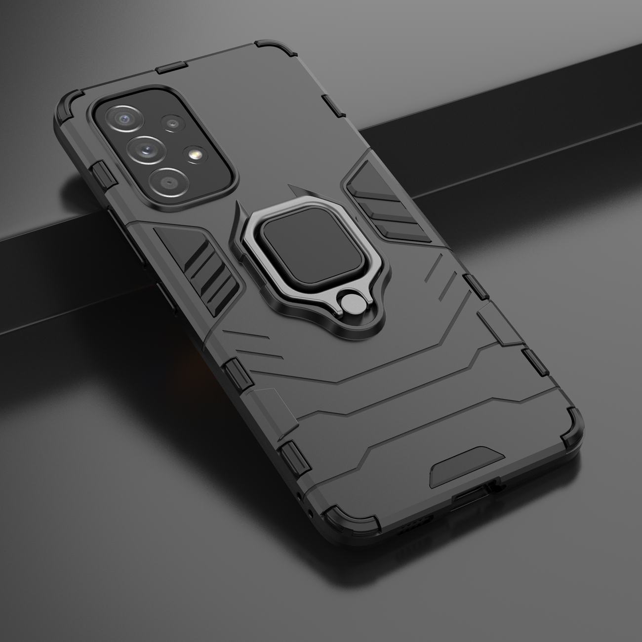 Pokrowiec hybrydowy Ring Armor pancerny czarny Samsung Galaxy A53 5G / 7