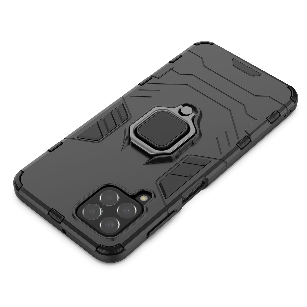 Pokrowiec hybrydowy Ring Armor pancerny czarny Samsung Galaxy M33 5G / 10 Pokrowiec hybrydowy Ring Armor pancerny czarny Samsung Galaxy M33 5G / 10