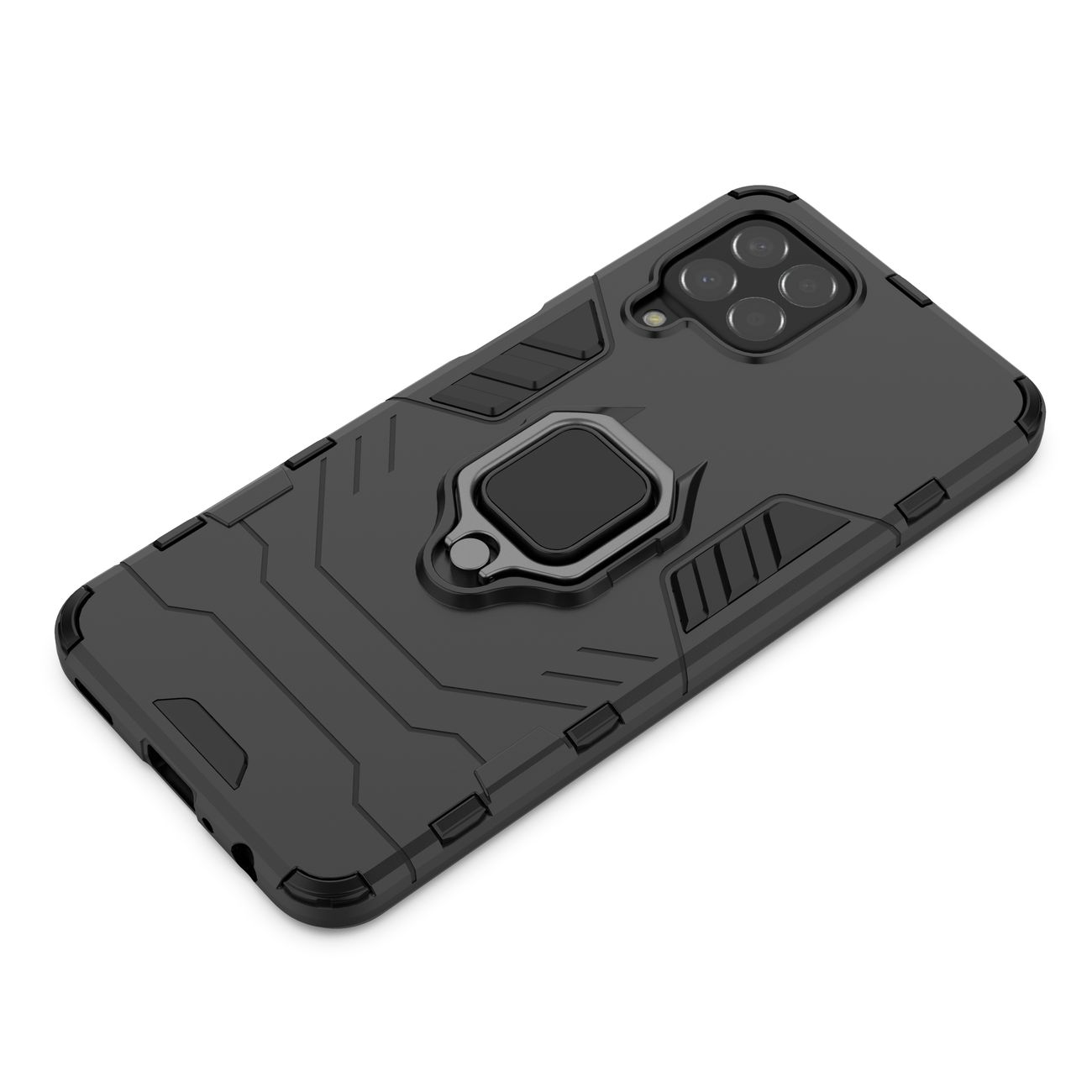 Pokrowiec hybrydowy Ring Armor pancerny czarny Samsung Galaxy M33 5G / 11 Pokrowiec hybrydowy Ring Armor pancerny czarny Samsung Galaxy M33 5G / 11