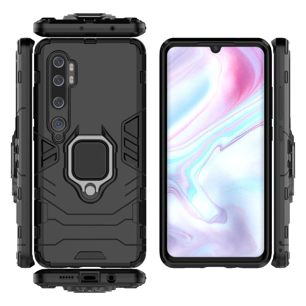 Pokrowiec hybrydowy Ring Armor pancerny czarny Xiaomi Mi CC9 Pro / 11 Pokrowiec hybrydowy Ring Armor pancerny czarny Xiaomi Mi CC9 Pro / 11