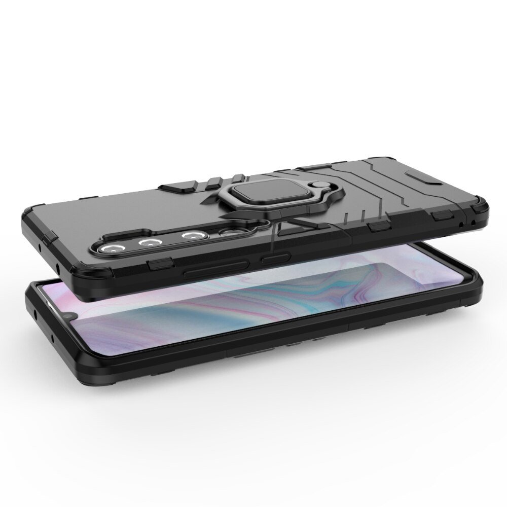 Pokrowiec hybrydowy Ring Armor pancerny czarny Xiaomi Mi Note 10 Pro / 5