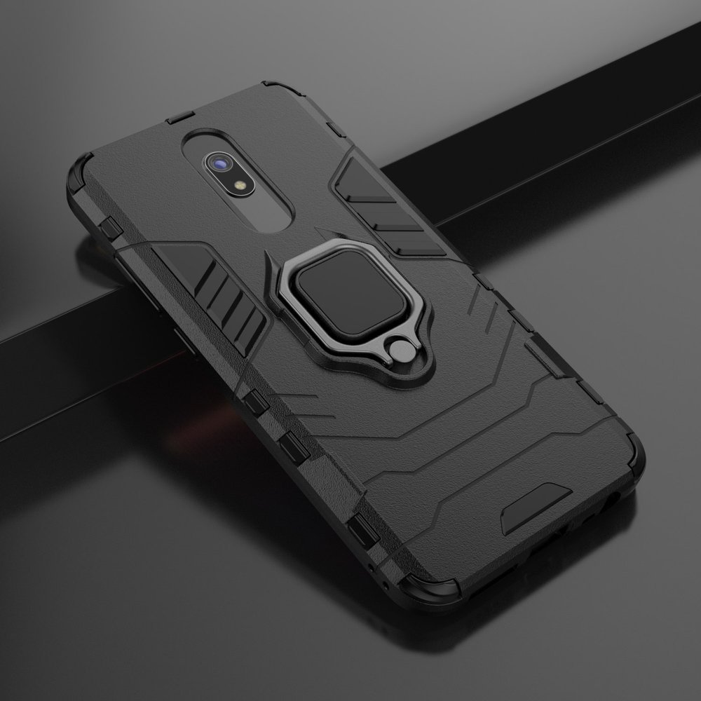 Pokrowiec hybrydowy Ring Armor pancerny czarny Xiaomi Redmi 8A / 9