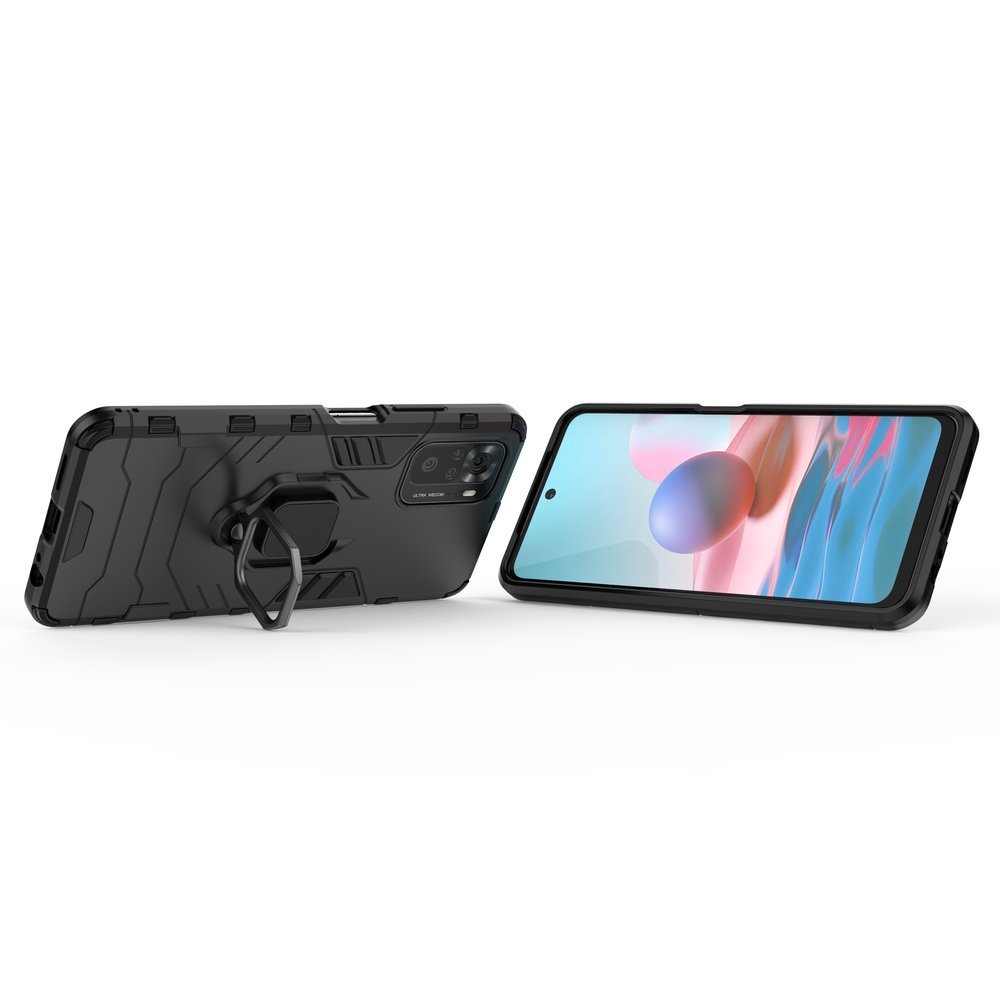 Pokrowiec hybrydowy Ring Armor pancerny czarny Xiaomi Redmi Note 10S / 4