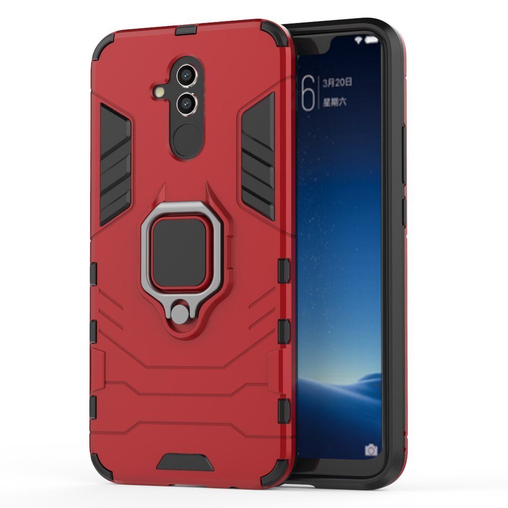 Pokrowiec hybrydowy Ring Armor pancerny czerwony Huawei Mate 20 Lite / 7