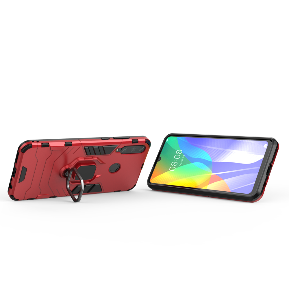 Pokrowiec hybrydowy Ring Armor pancerny czerwony Huawei Y6P / 4 Pokrowiec hybrydowy Ring Armor pancerny czerwony Huawei Y6P / 4