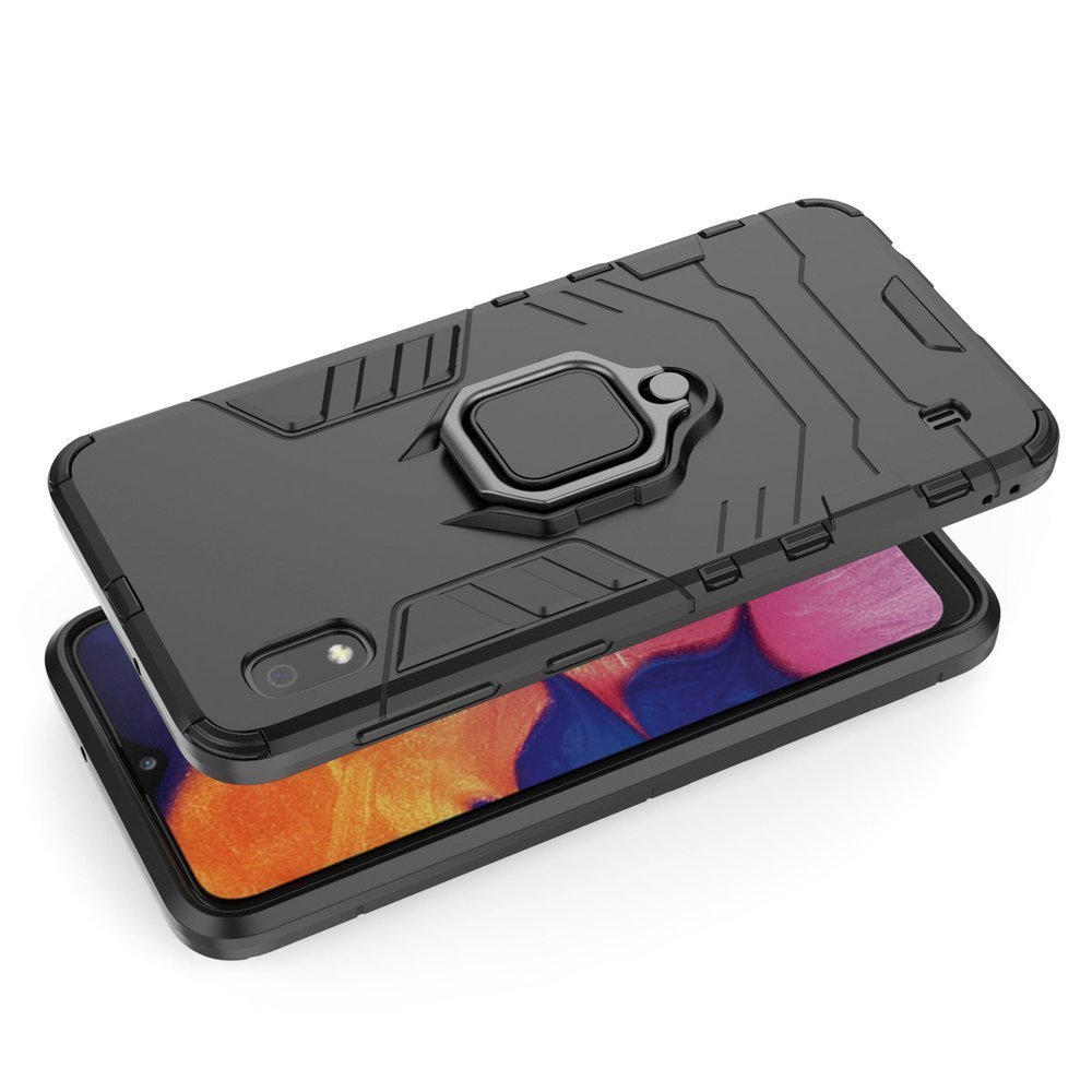 Pokrowiec hybrydowy Ring Armor pancerny czerwony Samsung Galaxy A10 / 4