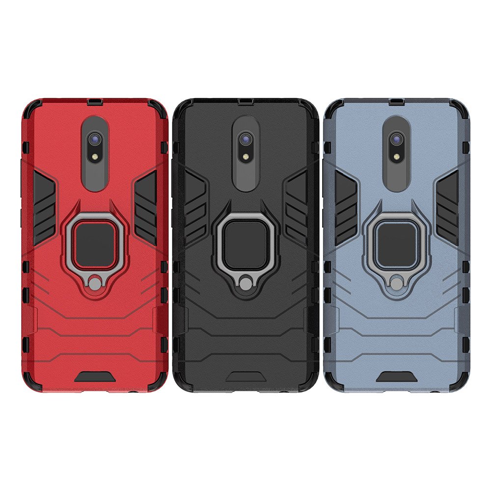 Pokrowiec hybrydowy Ring Armor pancerny czerwony Xiaomi Redmi 8 / 7