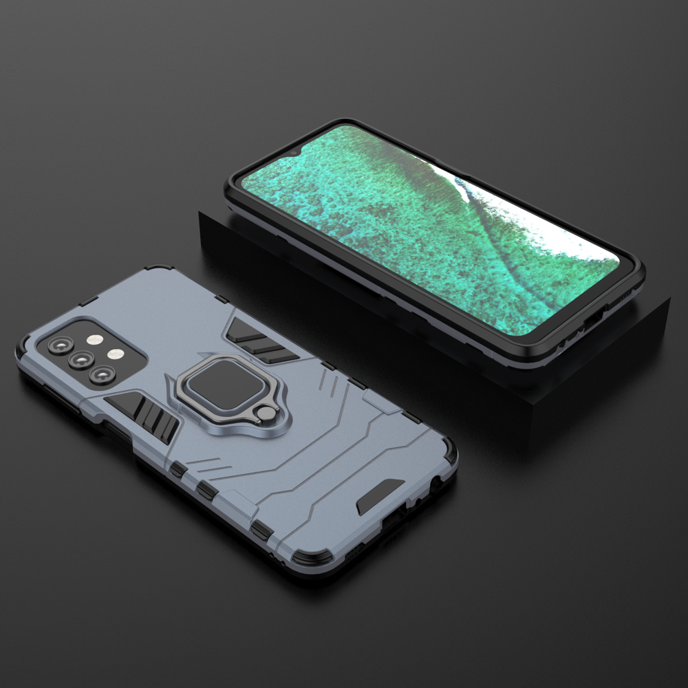 Pokrowiec hybrydowy Ring Armor pancerny niebieski Samsung A32 5G / 8 Pokrowiec hybrydowy Ring Armor pancerny niebieski Samsung A32 5G / 8