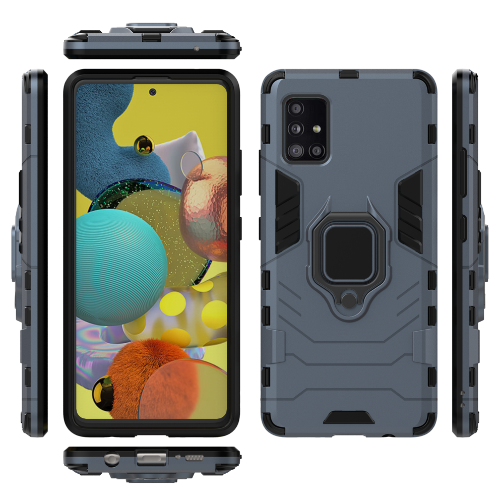 Pokrowiec hybrydowy Ring Armor pancerny niebieski Samsung A51 5G / 5