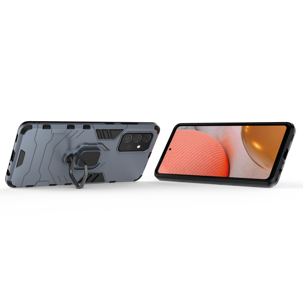 Pokrowiec hybrydowy Ring Armor pancerny niebieski Samsung A72 4G / 4