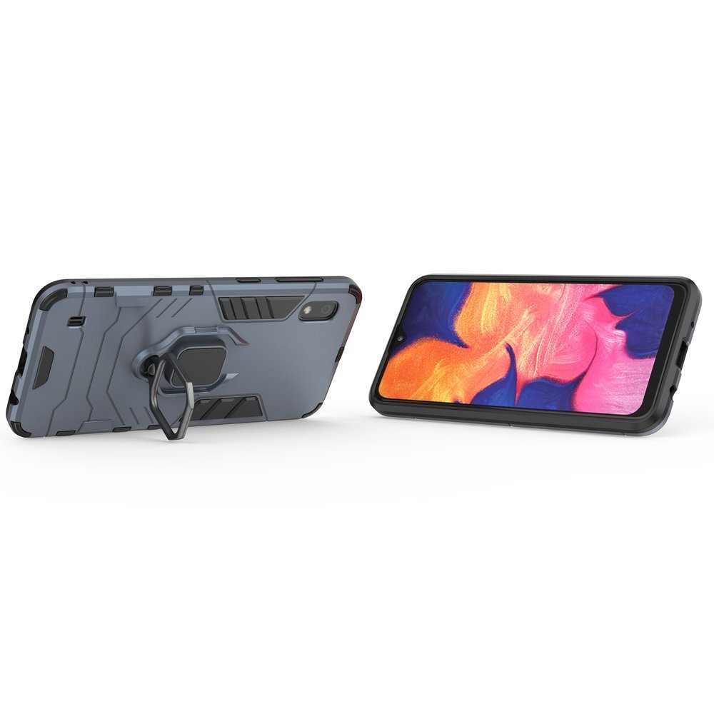 Pokrowiec hybrydowy Ring Armor pancerny niebieski Samsung Galaxy A10 / 8