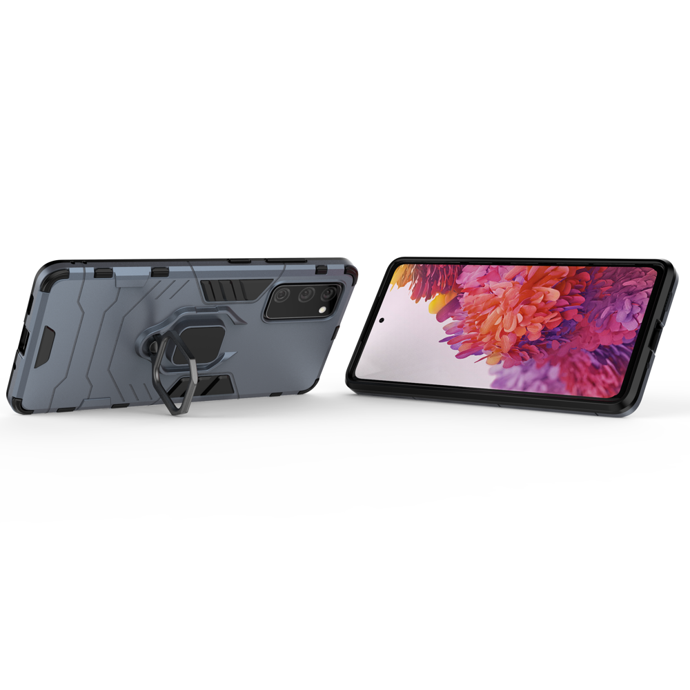 Pokrowiec hybrydowy Ring Armor pancerny niebieski Samsung Galaxy S20 FE / 5