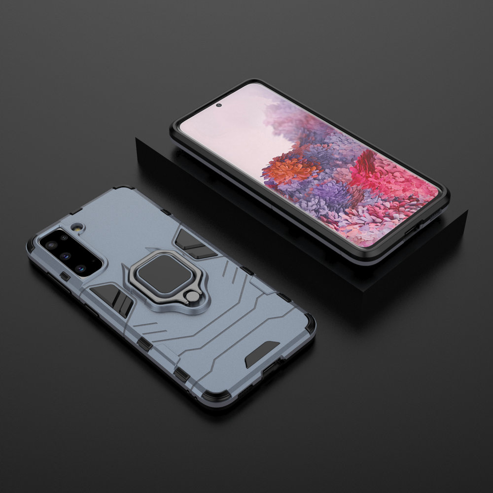 Pokrowiec hybrydowy Ring Armor pancerny niebieski Samsung Galaxy S21 5G / 8 Pokrowiec hybrydowy Ring Armor pancerny niebieski Samsung Galaxy S21 5G / 8