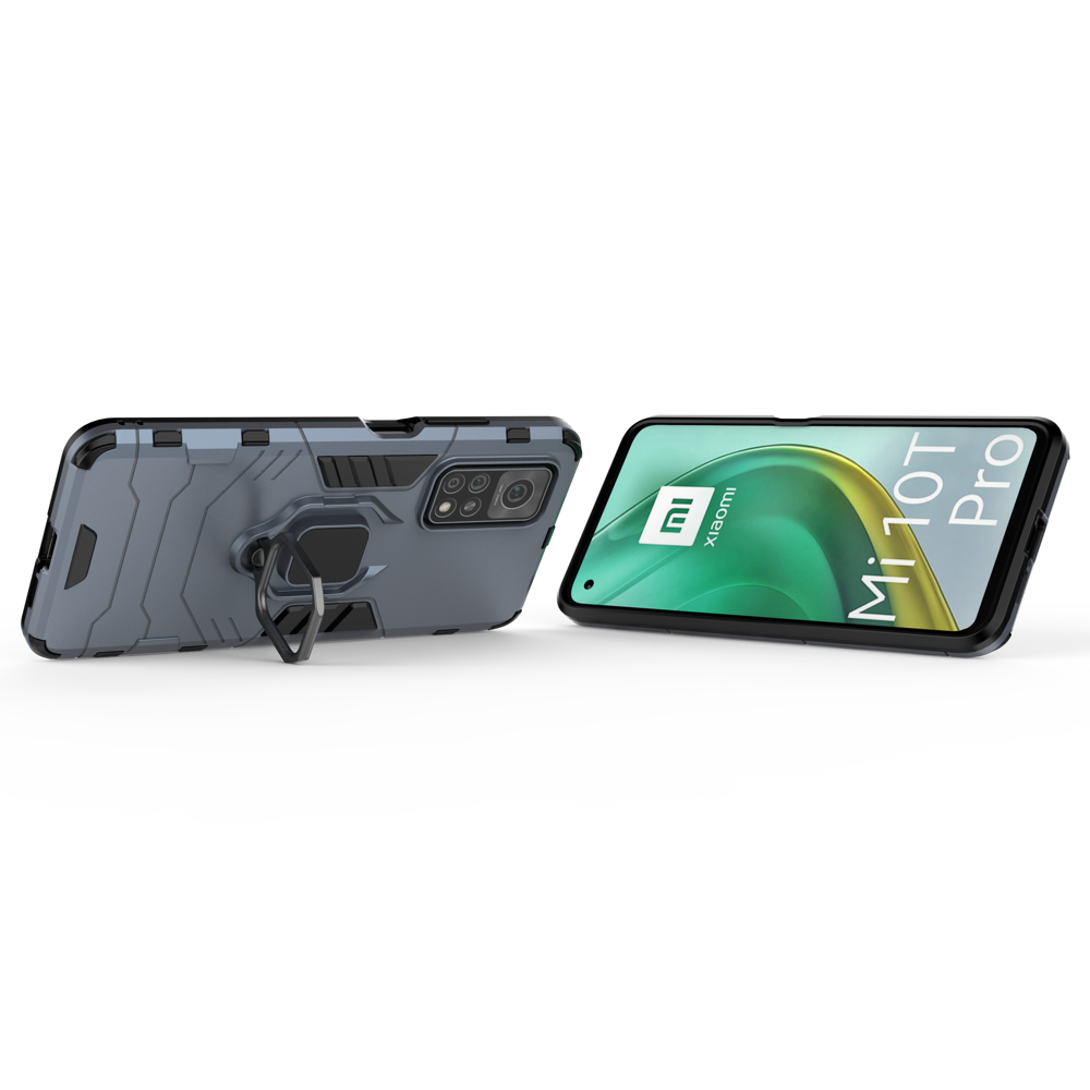 Pokrowiec hybrydowy Ring Armor pancerny niebieski Xiaomi Mi 10T / 4