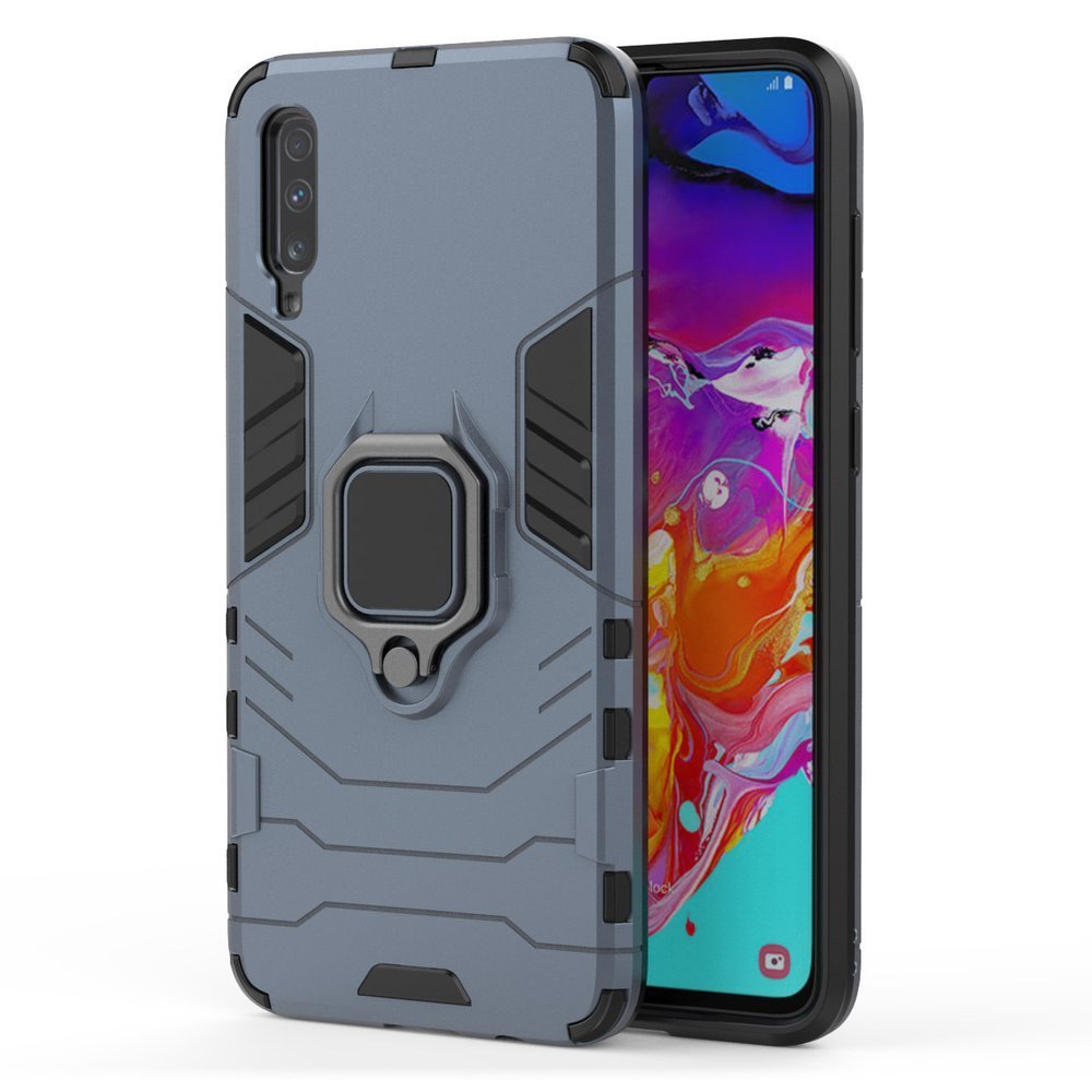 Pokrowiec hybrydowy Ring Armor pancerny niebieski Xiaomi Mi A3 / 2