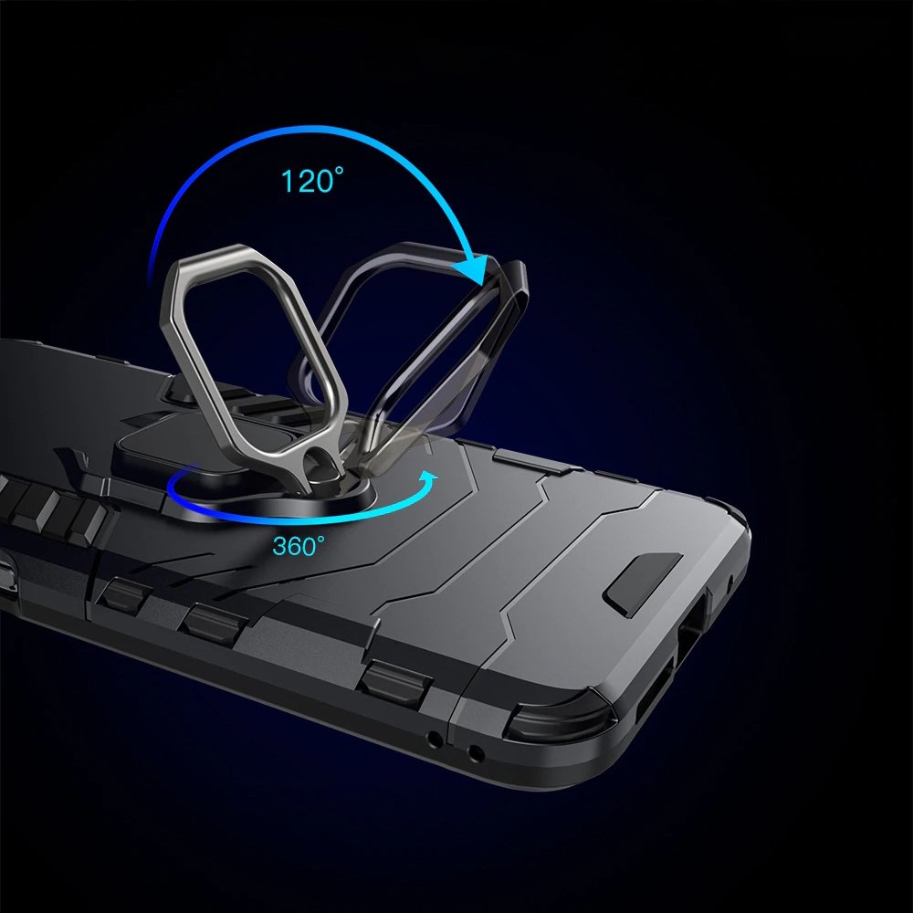 Pokrowiec hybrydowy Ring Armor pancerny niebieski Xiaomi Redmi 9T / 11