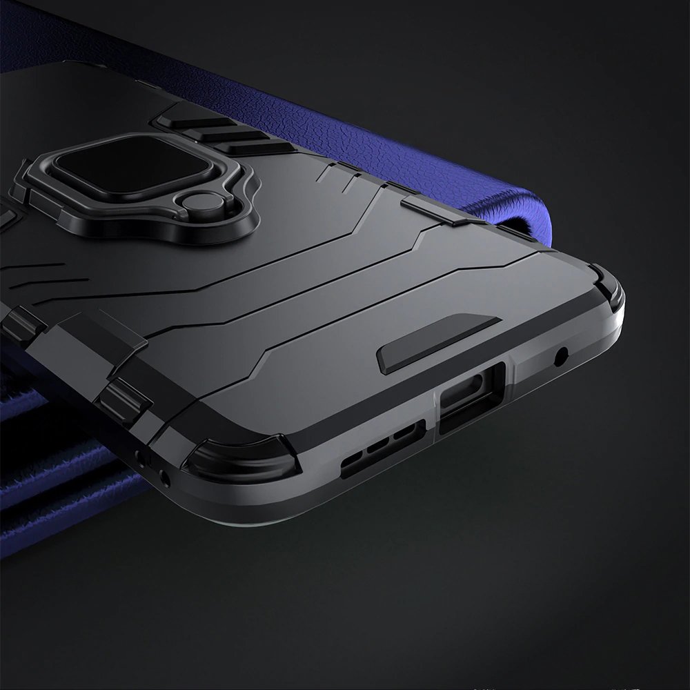 Pokrowiec hybrydowy Ring Armor pancerny niebieski Xiaomi Redmi 9T / 12