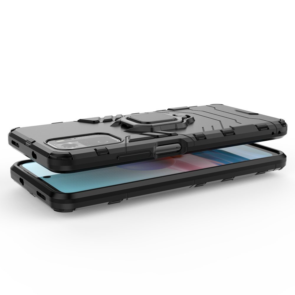 Pokrowiec hybrydowy Ring Armor pancerny niebieski Xiaomi Redmi Note 10S / 7