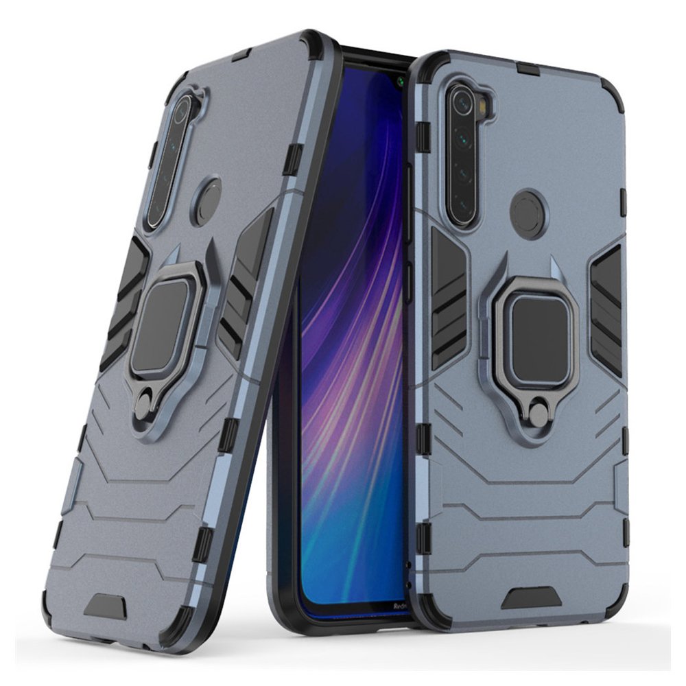 Pokrowiec hybrydowy Ring Armor pancerny niebieski Xiaomi Redmi Note 8T