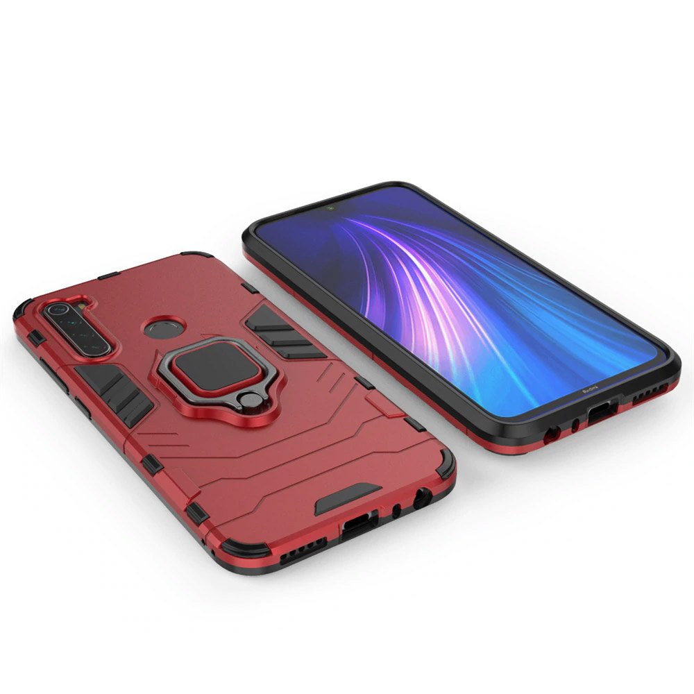 Pokrowiec hybrydowy Ring Armor pancerny niebieski Xiaomi Redmi Note 8T / 6