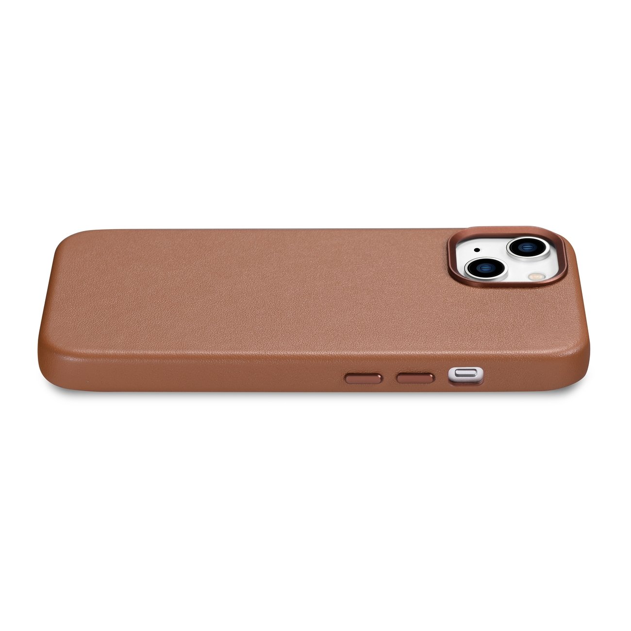 Pokrowiec iCarer Case Leather MagSafe br�zowy Apple iPhone 14 / 10