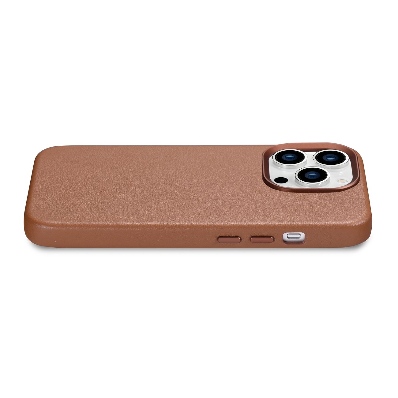 Pokrowiec iCarer Case Leather MagSafe br�zowy Apple iPhone 14 Pro / 10