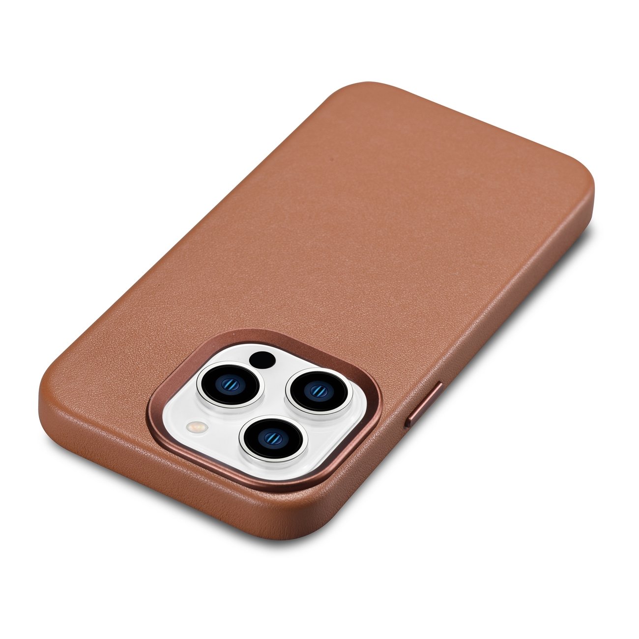 Pokrowiec iCarer Case Leather MagSafe br�zowy Apple iPhone 14 Pro / 11