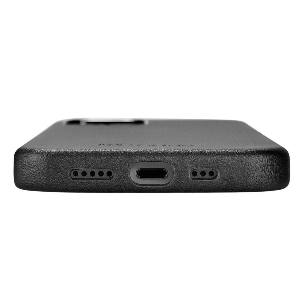 Pokrowiec iCarer Case Leather MagSafe czarny Apple iPhone 12 Mini / 8