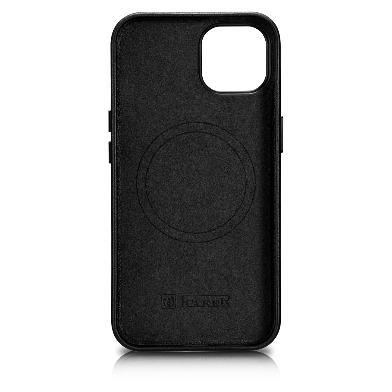 Pokrowiec iCarer Case Leather MagSafe czarny Apple iPhone 14 / 3